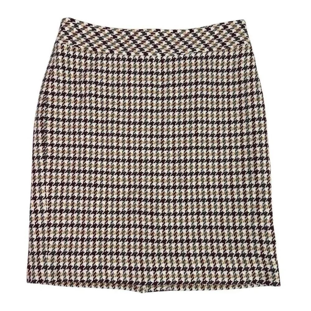 Talbots Plaid Wool Blend Skirt 6P